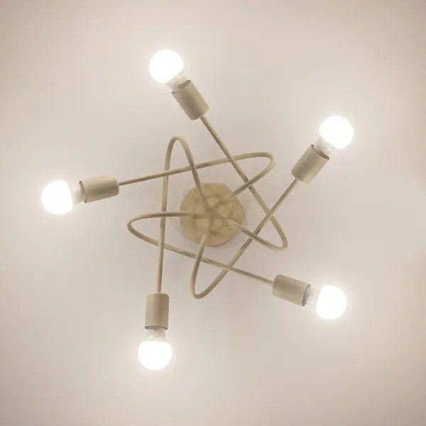 Lustră aplicată OXFORD 5xE27/15W/230V crem