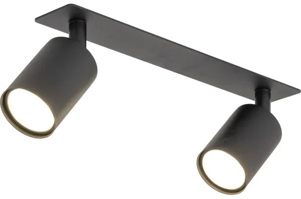 Spot încastrat NEX 2xGU10/10W/230V negru