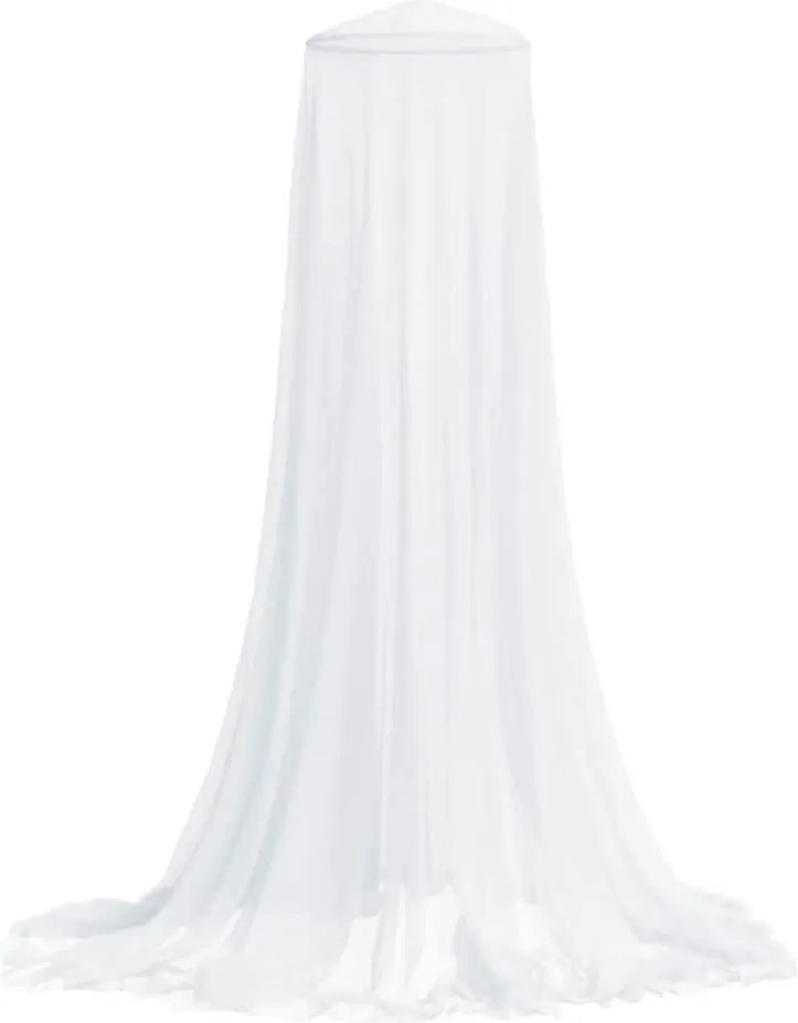 vidaXL Plasa de tantari pentru pat 220 ochiuri alb 56x56x220 cm