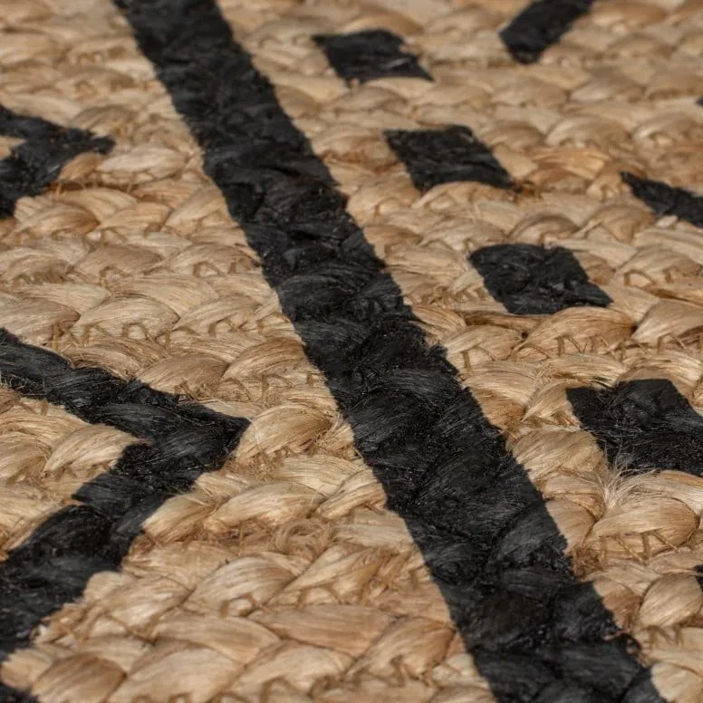 Covor traversă Luis Natural/Negru 60X230 cm, Flair Rugs