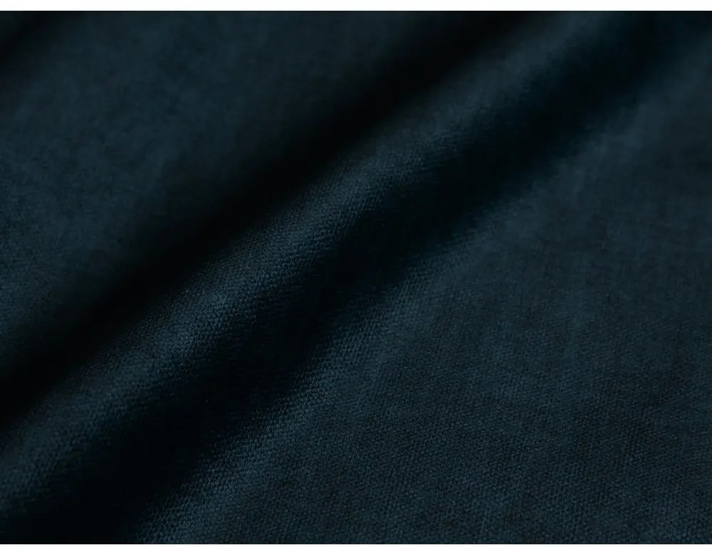 Pernă pentru canapea modulară albastru-închis cu tapițerie din catifea Martina – Micadoni