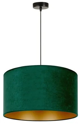 Lustră pe cablu Duolla ROLLER 1xE27/15W/230V d. 40 cm dark verde/auriu