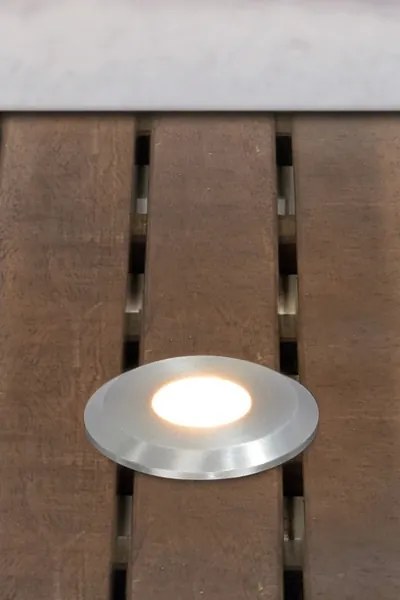 Markslöjd 107716 - Lampă LED încastrată pentru exterior GARDEN24 0,8W/24V IP44 negru/crom mat