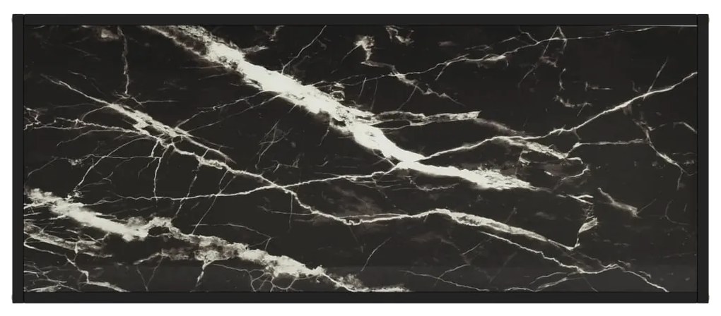 Masuta de cafea, negru cu sticla neagra marmorata, 120x50x35 cm 1, marble black, 120 x 50 x 35 cm