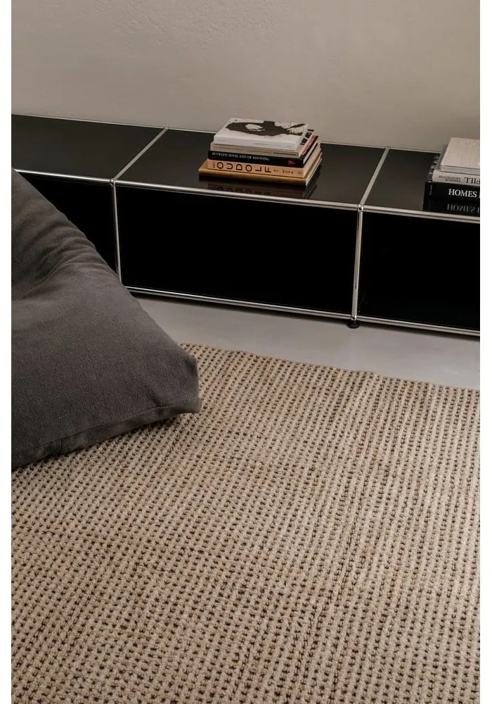 Covor kaki lavabil, țesut manual din lână 170x240 cm Unexpected Wool – Lorena Canals