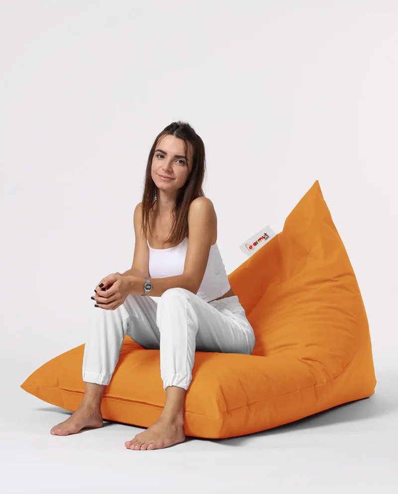 Fotoliu puf pentru grădină Pyramid Big Bed Pouf - Orange