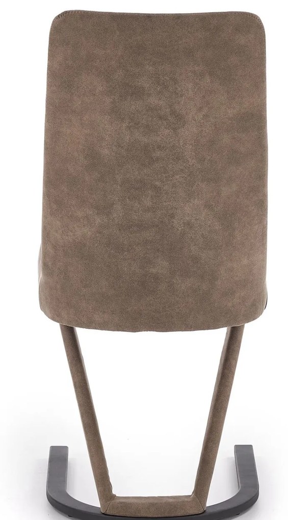 Scaun K338 piele ecologica maro