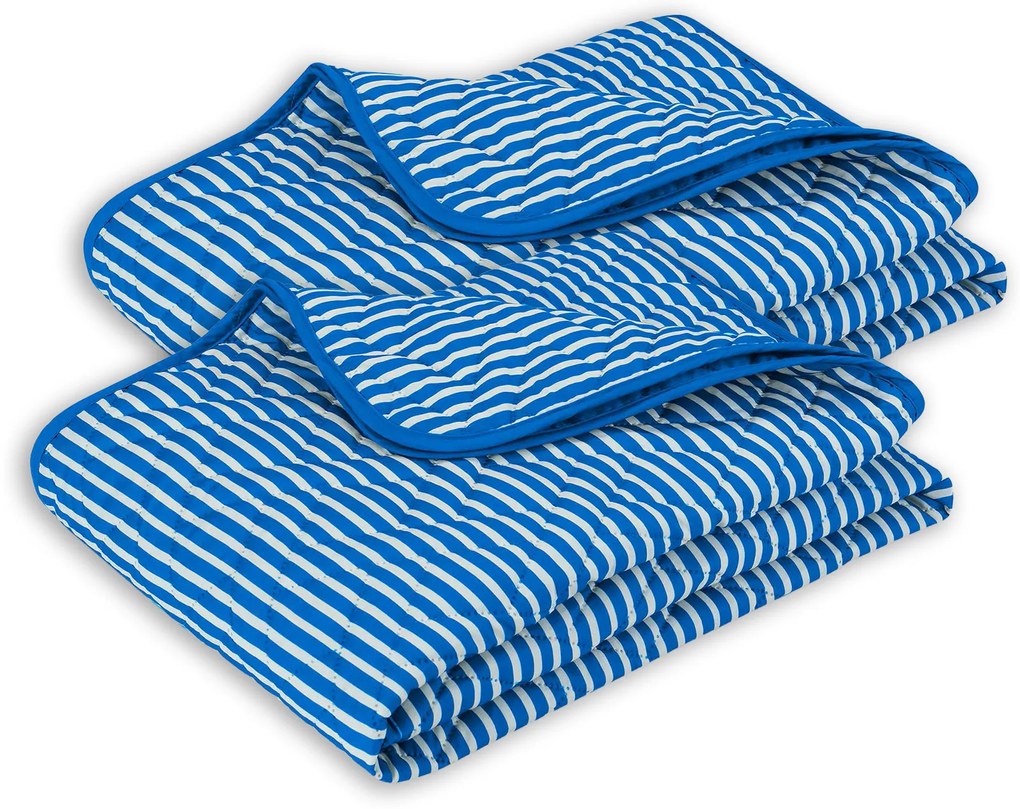 2x Pătură 2în1 Essentials Dormeo Albastru/Alb 200x200