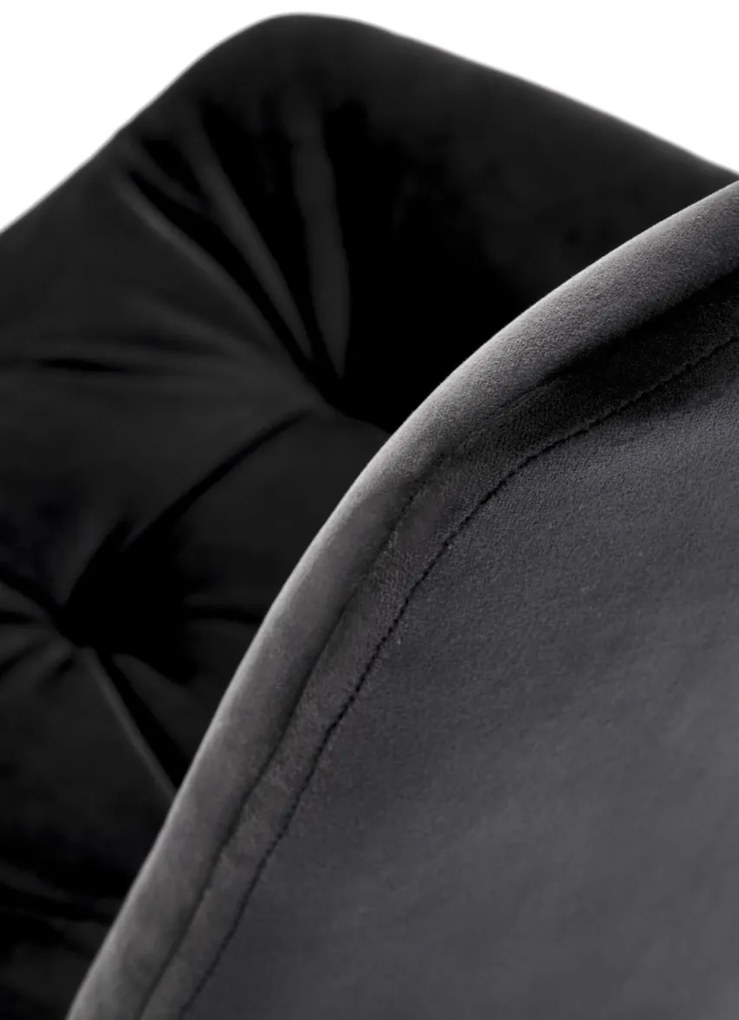 Scaun catifea K519 velvet negru