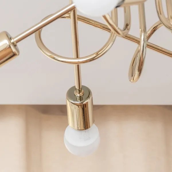 Lustră aplicată OXFORD 5xE27/15W/230V aurie