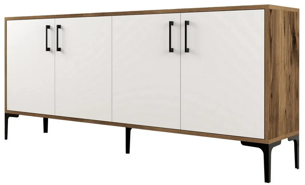 Dulap Kiev Walnut and White