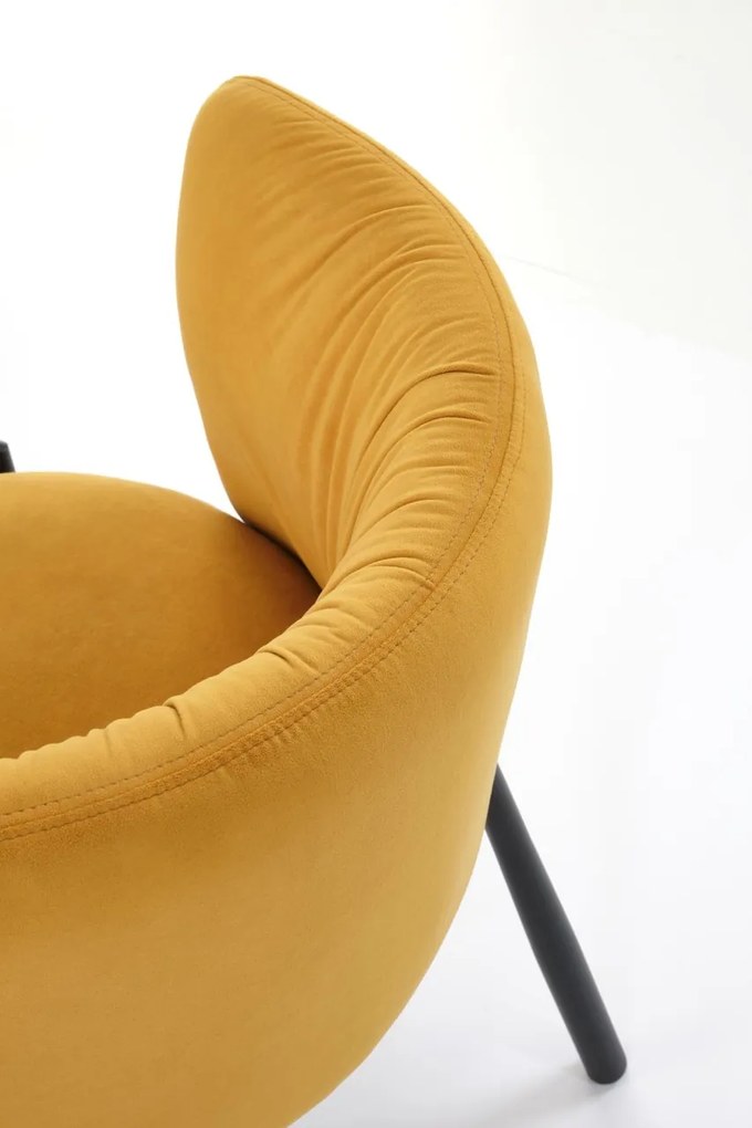 Scaun K531 velvet mustariu