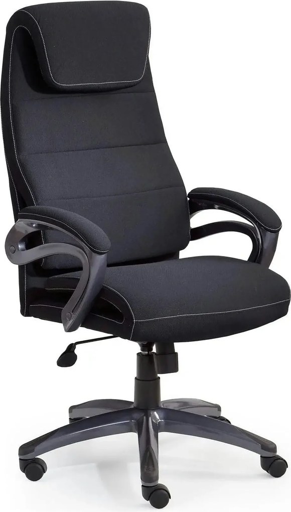 Scaun birou SIDNEY, negru, stofa, 65x70x117/125 cm