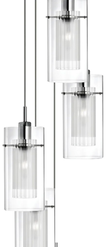 Lustra suspendata design modern Duo 5L crom 2305-5 SRT