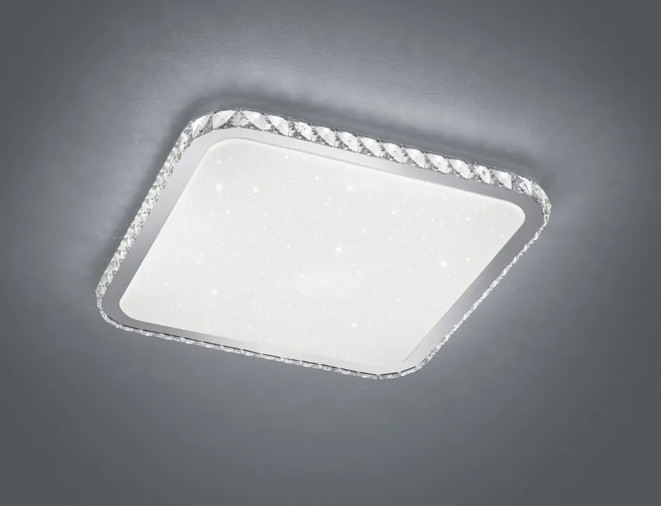 Trio SAPPORO 677690106 Plafoniere alb plastic incl. 1 x SMD, 60W, 3000 - 5500K, 4500Lm 4500lm 3000K IP20 A