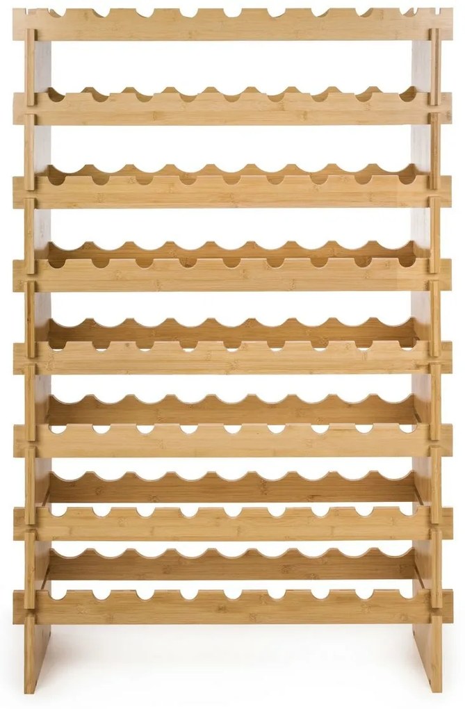 Raftier de vin din bambus G21, 72 sticle, L