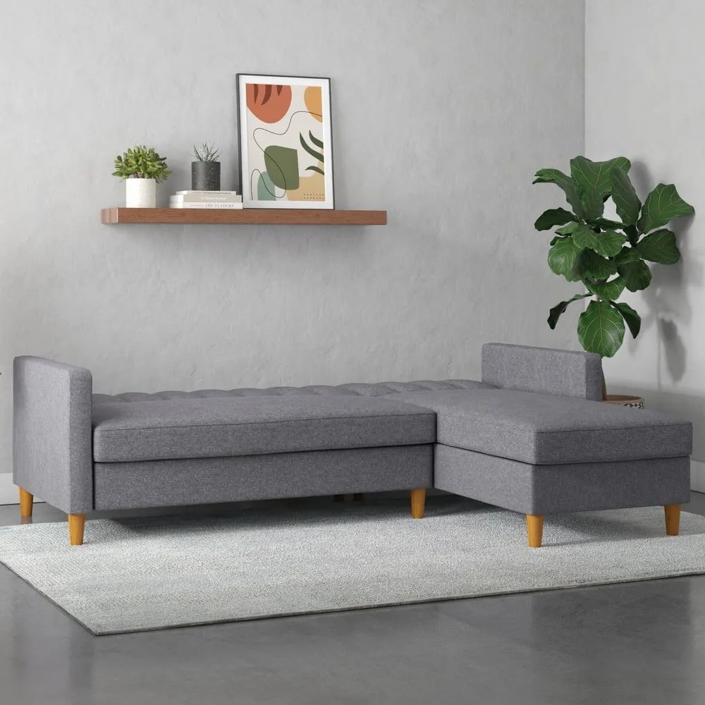 Colțar gri extensibil Celine – Støraa