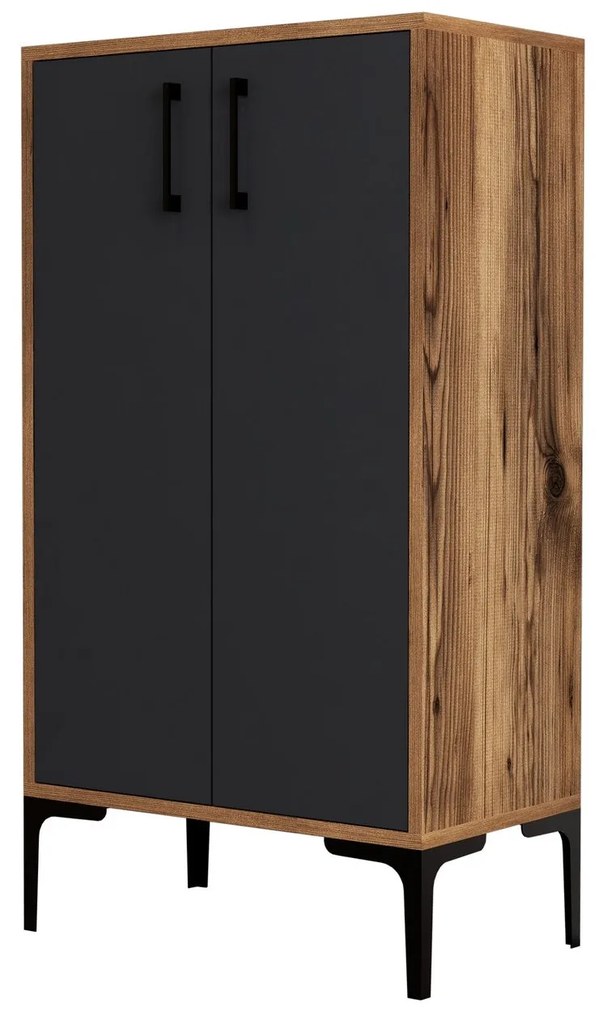 Comodă pentru pantofi Prag - Walnut, Anthracite