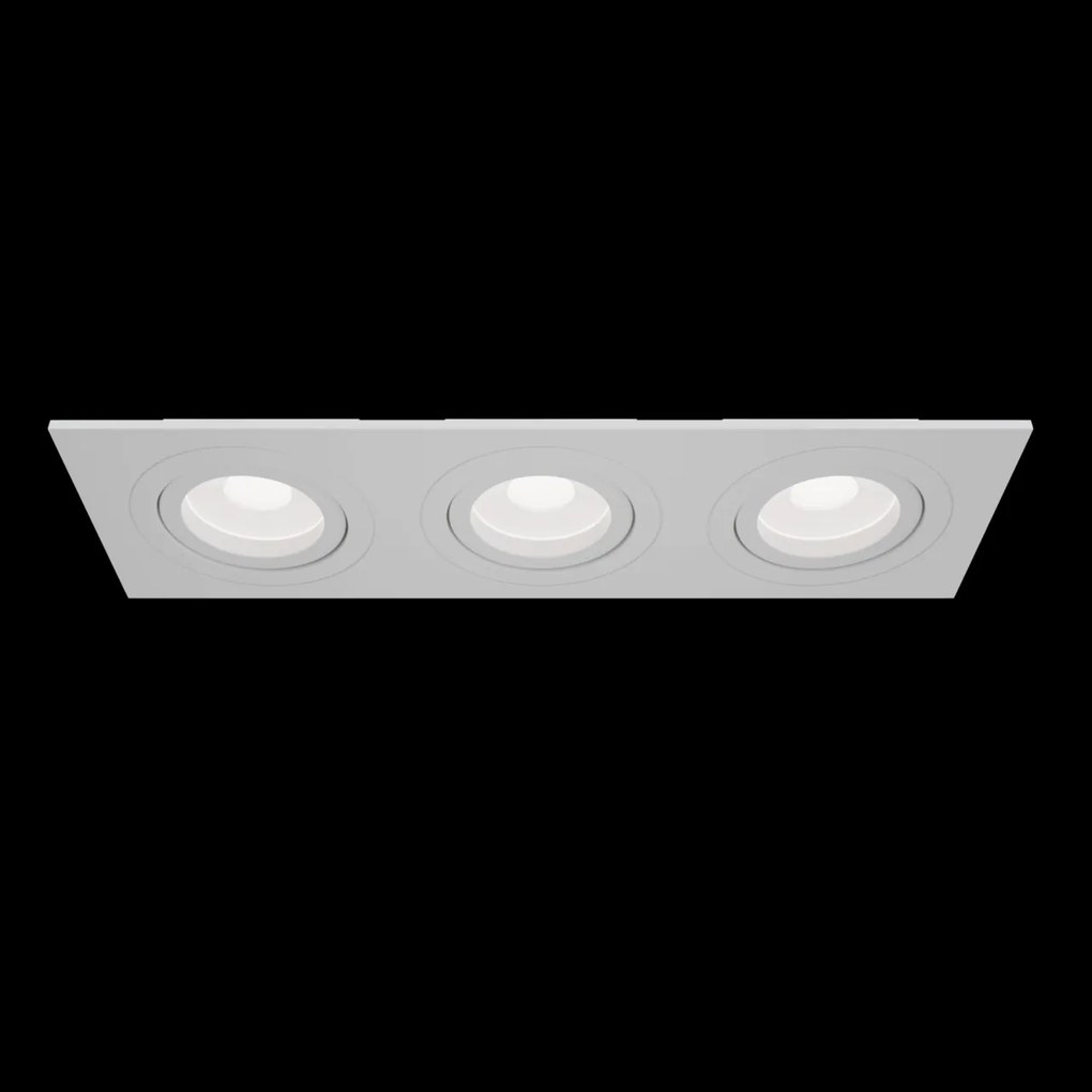 Corp incastrabil cu 3 spoturi directionabile Atom alb MY-DL024-2-03W