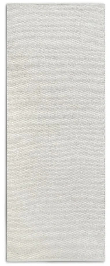 Covor tip traversă crem țesut manual din amestesc de lână 80x200 cm Pradesh Natural White – Elle Decoration