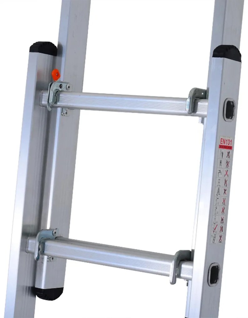 Schela cu scara dubla aluminiu  5 trepte 3 moduri utilizare 140 cm