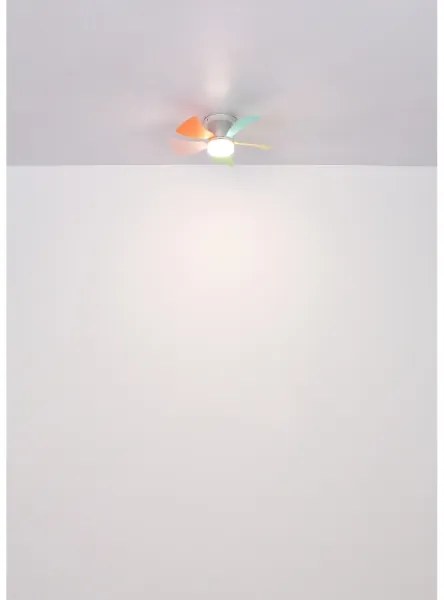 Globo 03609B - Ventilator de tavan LED HINES dimabil 10W/230V 3000-6500K +telecomandă