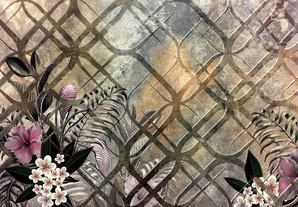 Fototapet - Plantele și ornament (152,5x104 cm)