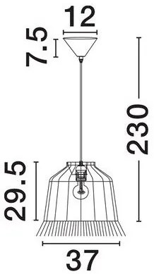 Lustra/Pendul design decorativ, SORELLO D 37cm
