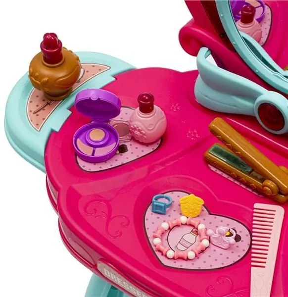 Masă de toaletă pentru copii cu muzică,Baby Mix 72 x 45 x 30,5 cm