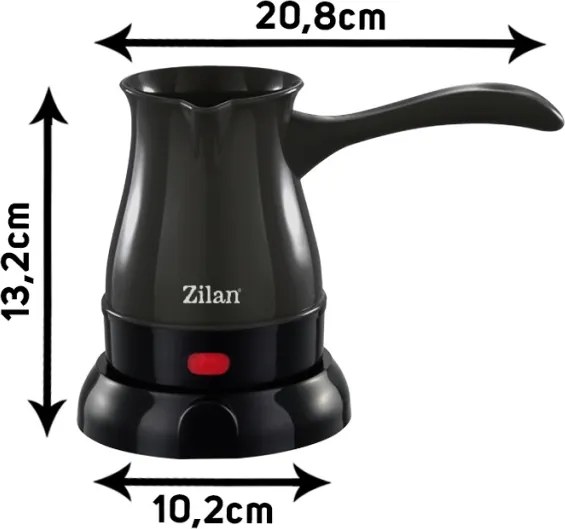 Ibric electric Zilan ZLN0188,Negru Putere 600W, Capacitate 4 cesti,