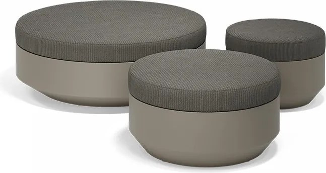Taburete de exterior / interior design modern premium VELA OTTOMAN 120cm