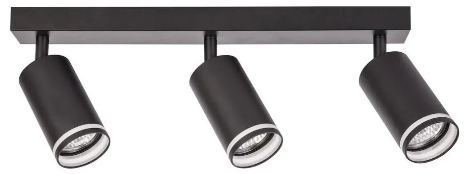 Spot PIPE 3xGU10/10W/230V negru