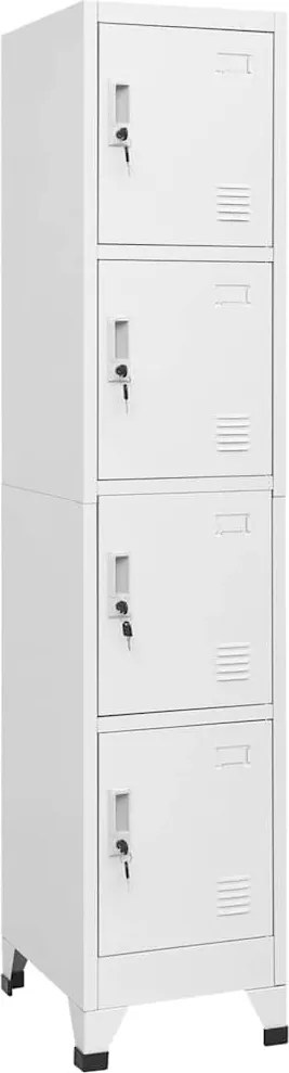 vidaXL Dulap vestiar cu 4 compartimente 38x45x180 cm