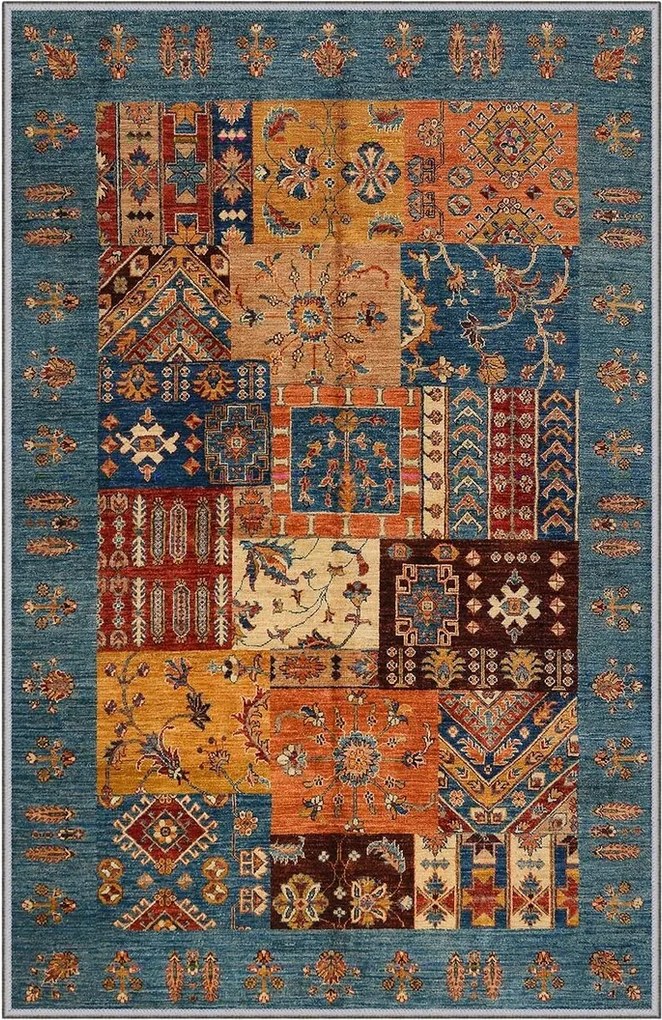 Covor, Eexfab445, 140x220 cm, Multicolor