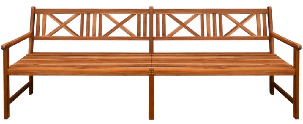Banca de gradina, lemn masiv de acacia, 240 x 56 x 90 cm, maro