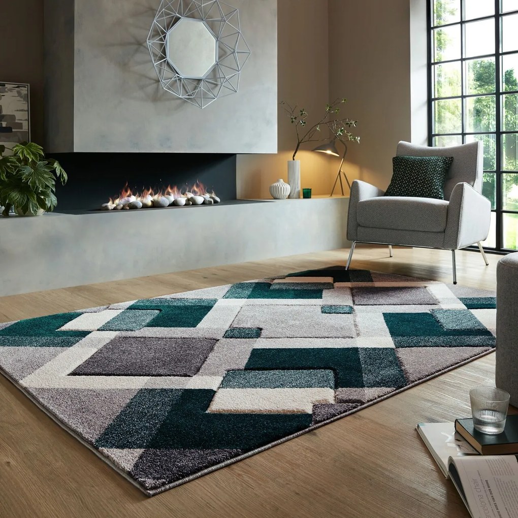 Covor Nimbus Green, Flair Rugs, 160x230 cm, polipropilena, verde