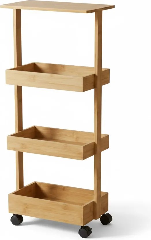 Raft de bucătărie cu roți HYGA, 87,5 cm