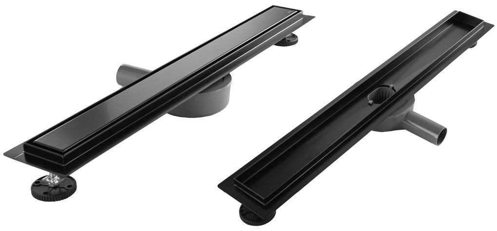 Rigola dus Neox Pro Linear Drain Negru 80cm, Rea