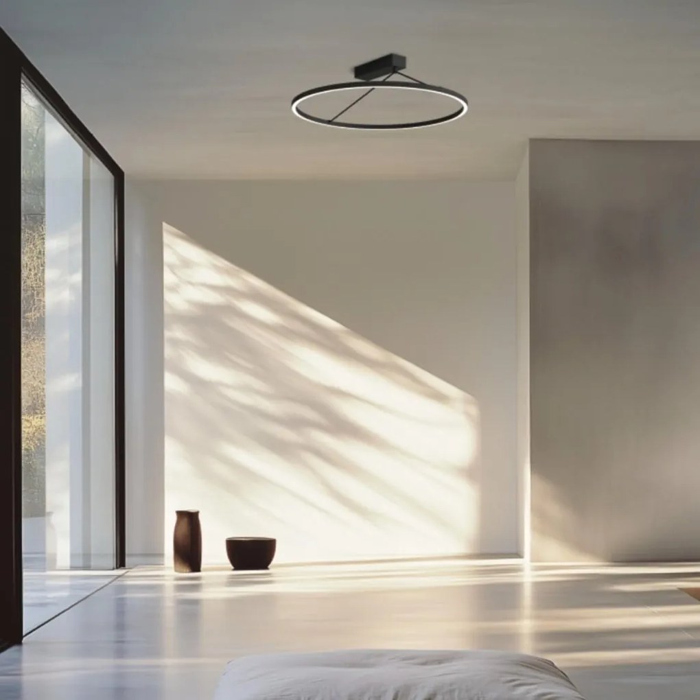 Plafoniera LED, Design Circular, 51W 3000K BLACK ZB-2563