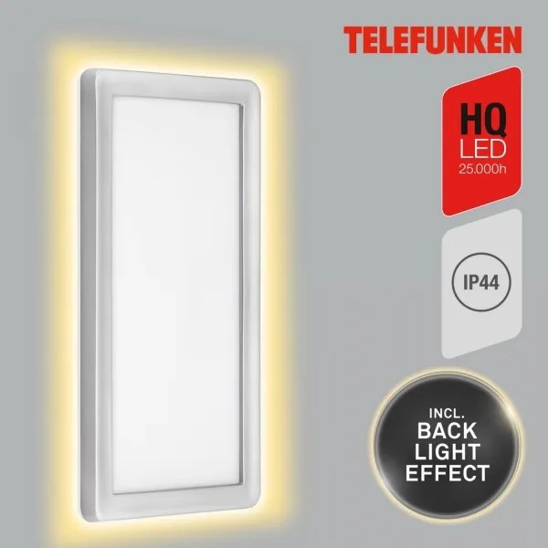 Aplică LED de exterior Telefunken 313604TF LED/16W/230V IP44 argintiu