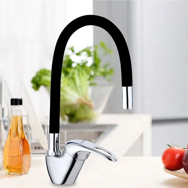 Baterie de bucatarie Calani LUPI negru