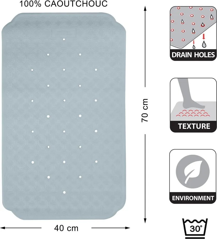 Protecție antiderapantă pentru cadă 40x70 cm Ruby – Spirella