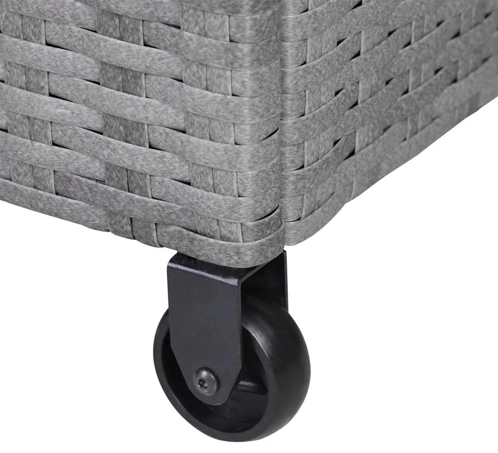 Deuba Cutie depozitare 122cm x 56cm x 61cm - cu roti gri