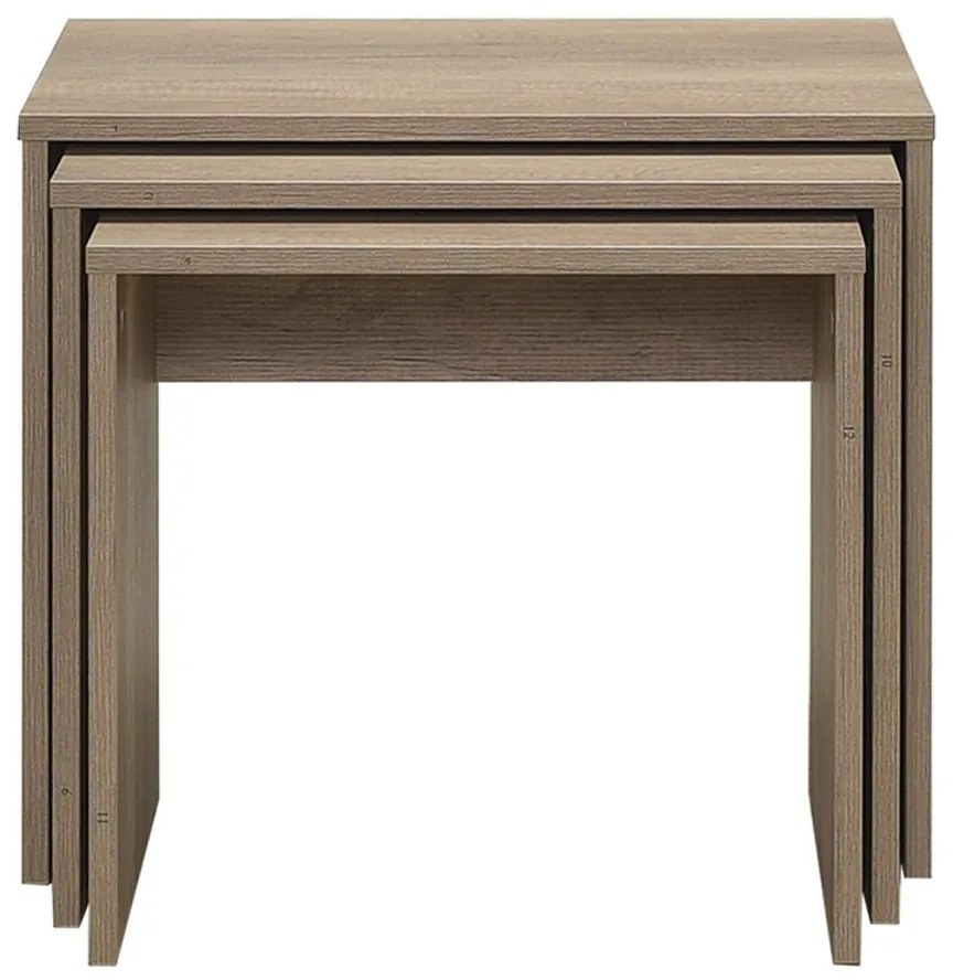 Masă pliabilă SHP Light Walnut, 3 buc