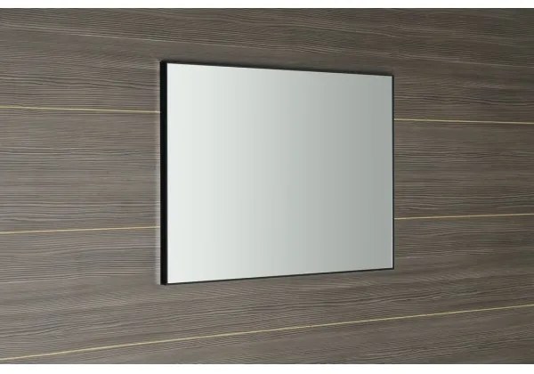 Sapho - Oglindă cu ramă AROWANA 60x80 cm negru mat
