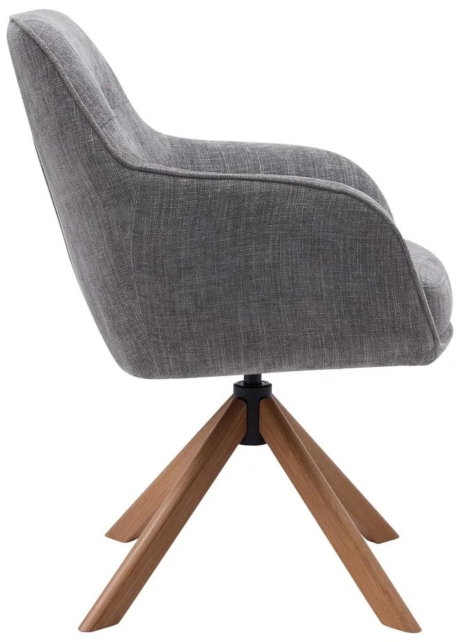 Set de scaune de sufragerie gri 2 buc. tapițat Avola – Unique Furniture