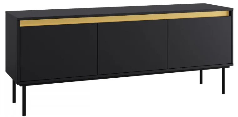 Dulap TV Gelean 3D (Negru + auriu) . 1106217