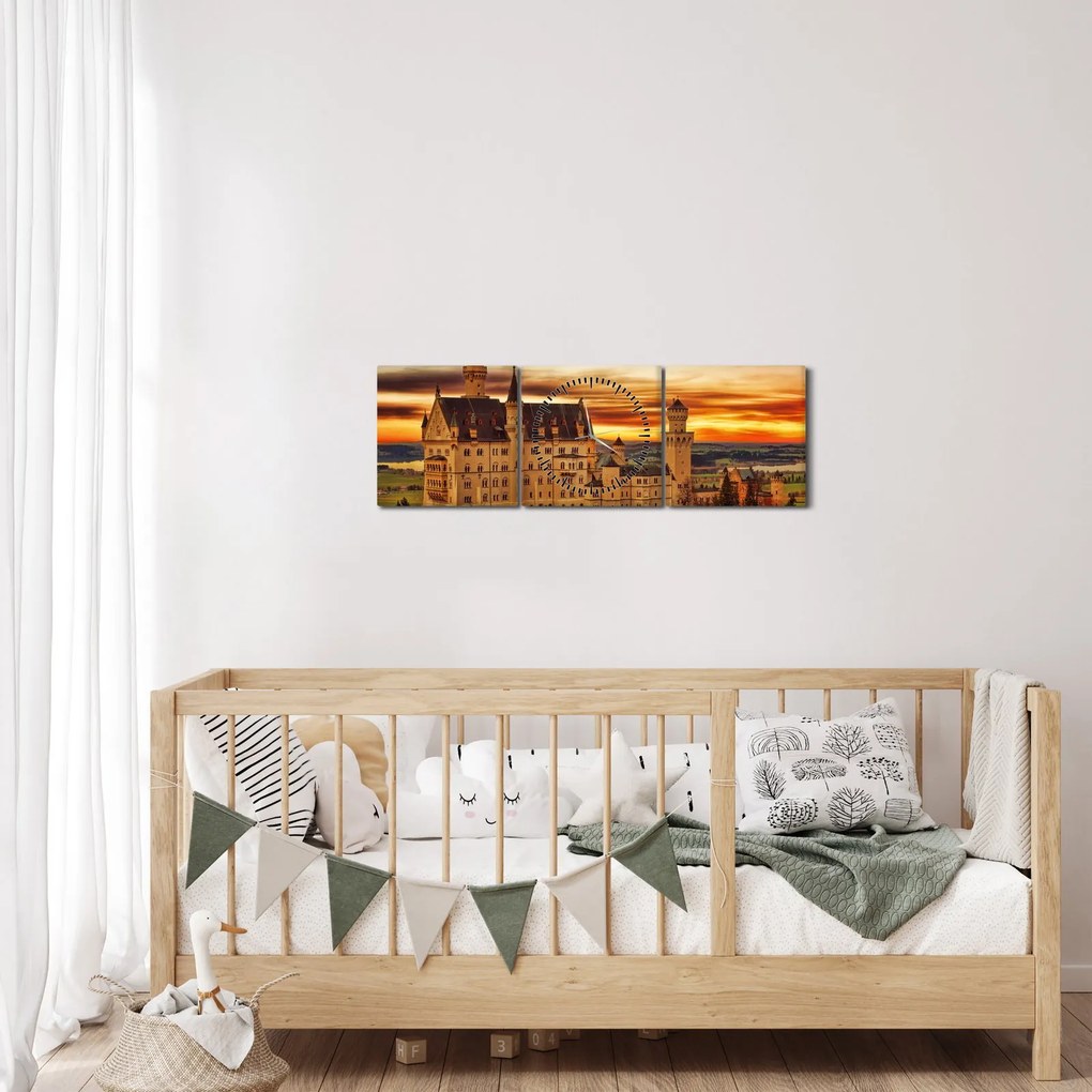 Tablou - Tyskland (cu ceas) (90x30 cm)