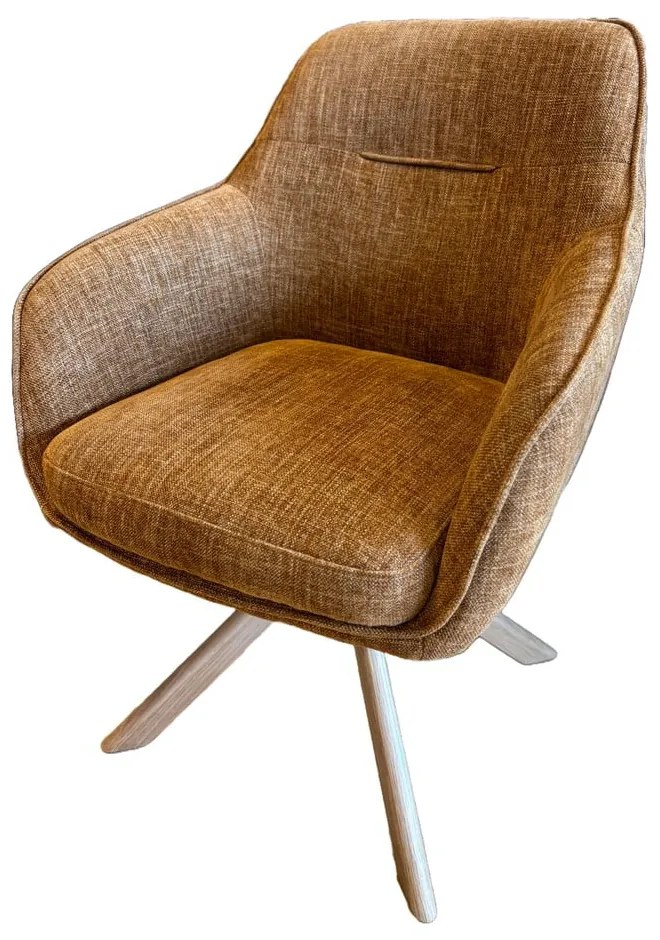 Set de scaune de sufragerie portocaliu 2 buc. tapițat Avola – Unique Furniture