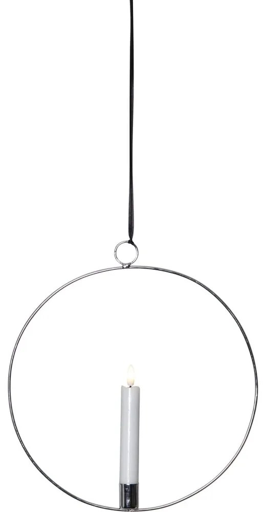 Decorațiune luminoasă argintie Flamme Ring – Star Trading